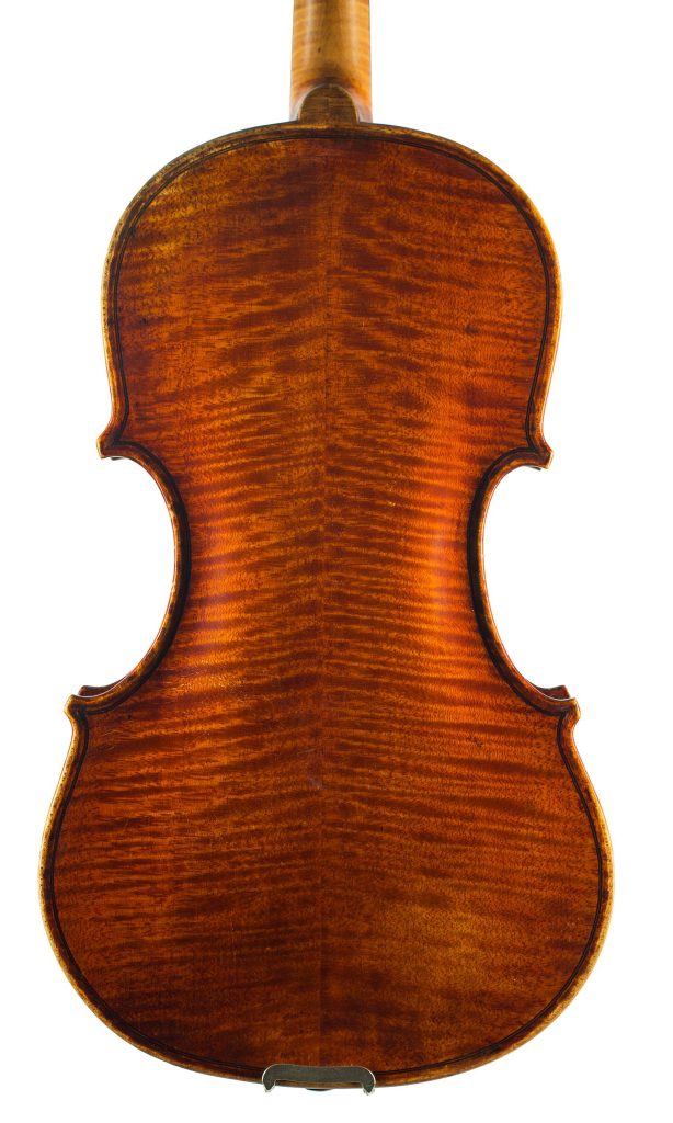 Violin by John Raeburn, St. Andrews, 1907 — back