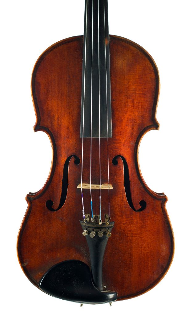 Violin by John Raeburn, St. Andrews, 1907 — front