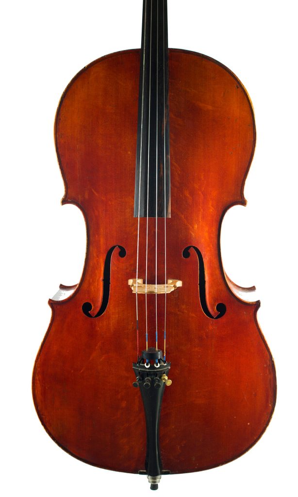 Cello, Workshop of Couturieux, Mirecourt, circa 1890 — front