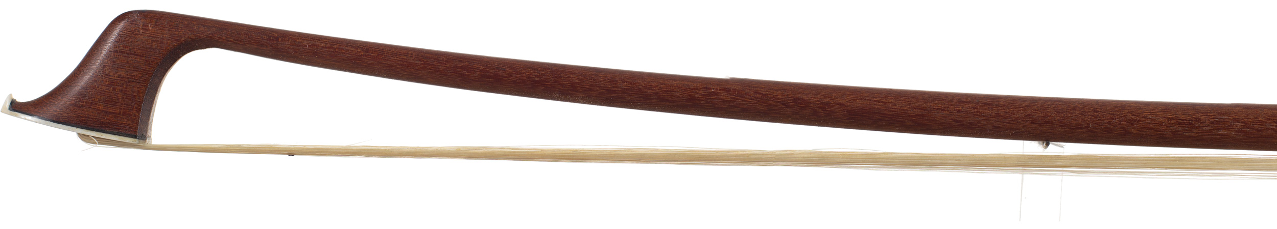 A silver-mounted cello bow by Hermann Richard Pfretzschner, Germany — head