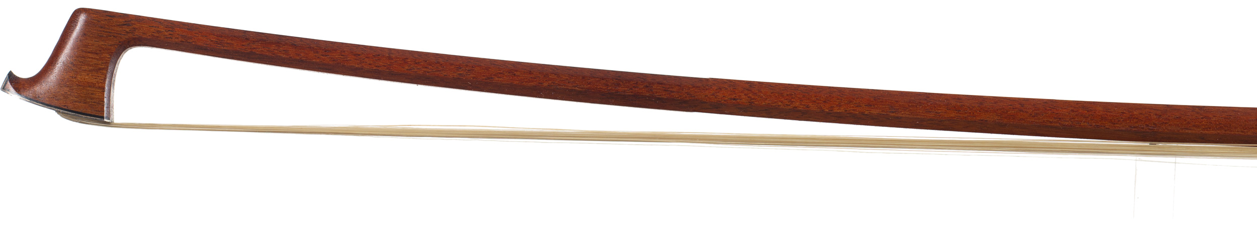 A silver-mounted viola bow by John Stagg, Bristol — head
