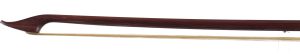 A plastic-mounted baroque bow by Lothar Seifert, Germany — head and frog