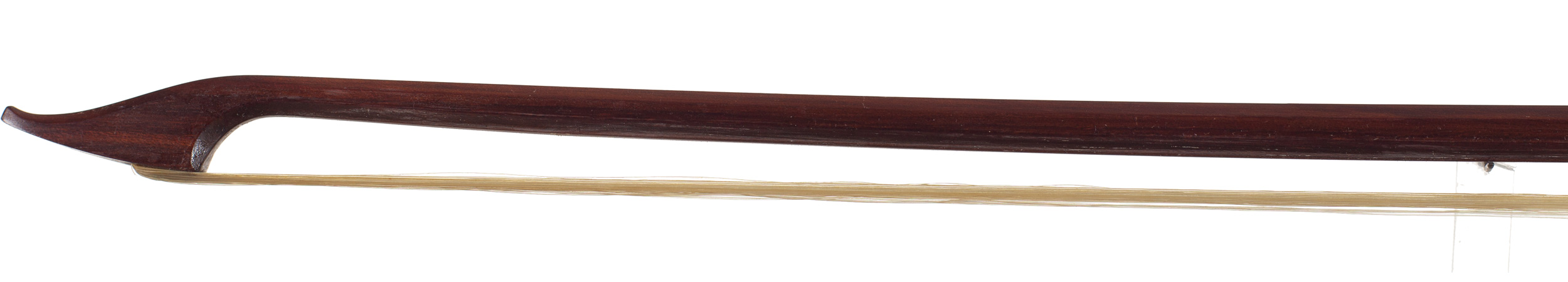 A plastic-mounted baroque bow by Lothar Seifert, Germany — head