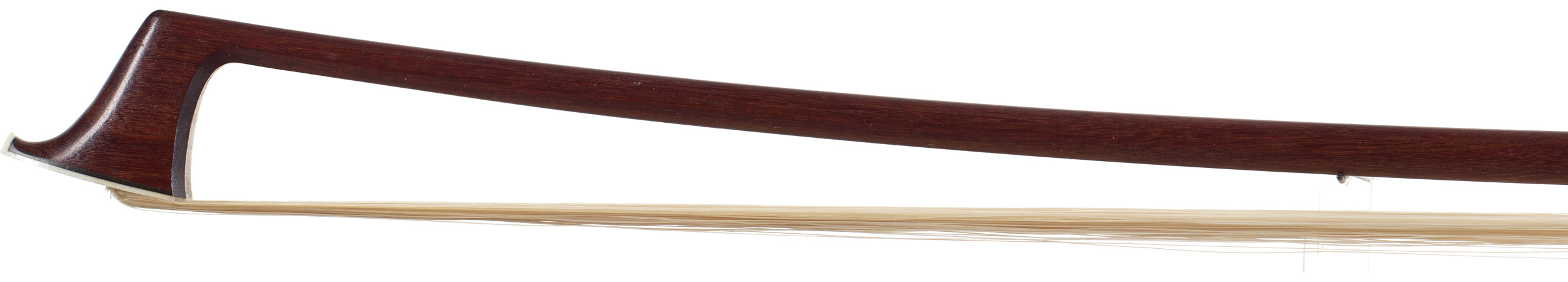 A silver-mounted cello bow by Johann Siegfried Finkel, Oberhasli, circa 1990 — head