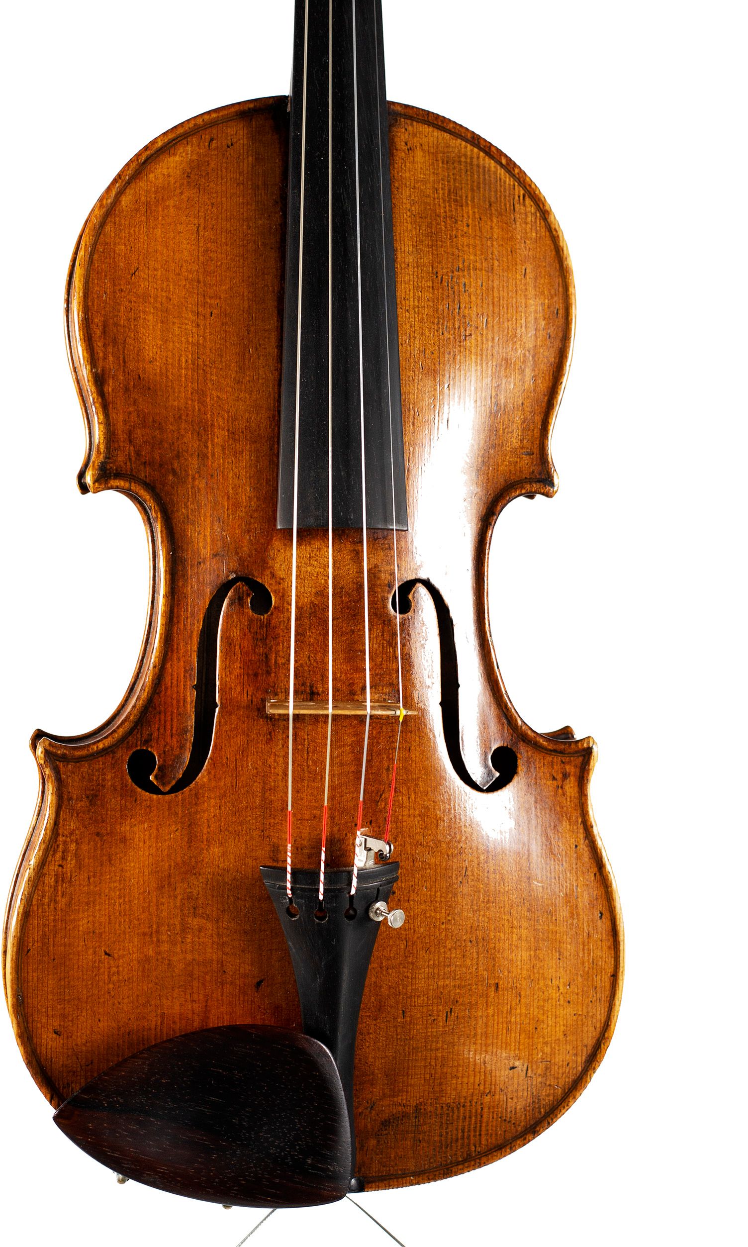 Violin, Circle of Joseph Bassot, Paris, circa 1800 — angled view, 10°