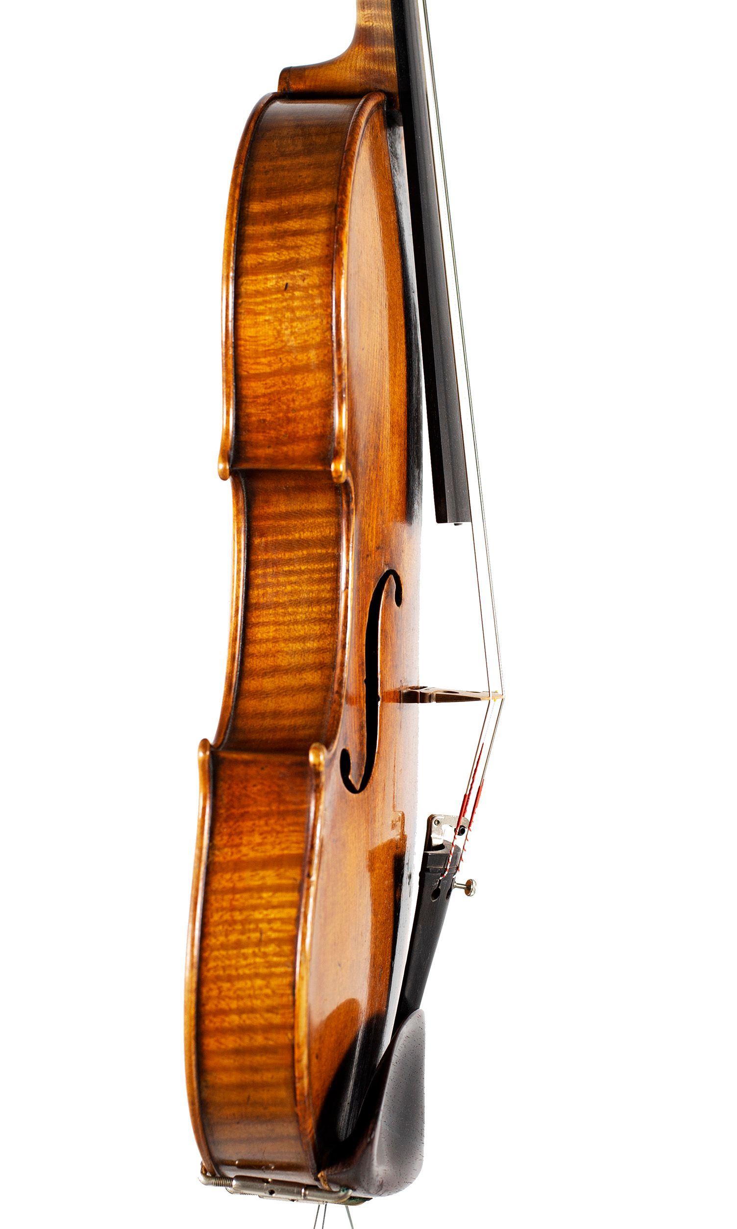 Violin, Circle of Joseph Bassot, Paris, circa 1800 — angled view, 80°