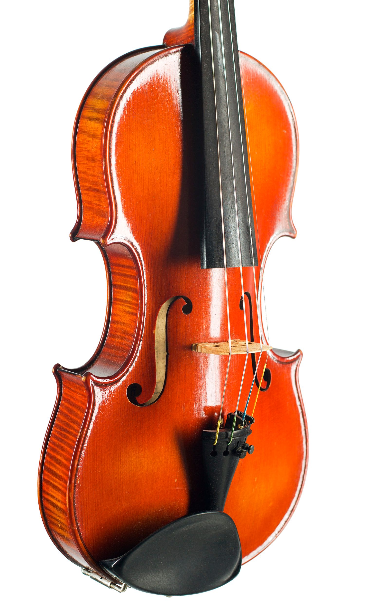 Violin by Marc Laberte, Mirecourt, first half of the 20th century — angled view, 40°