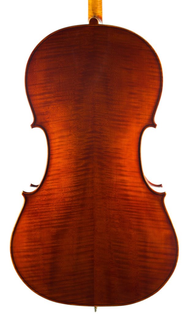 Cello by Lawrence Cocker, Derby, 1961 — back