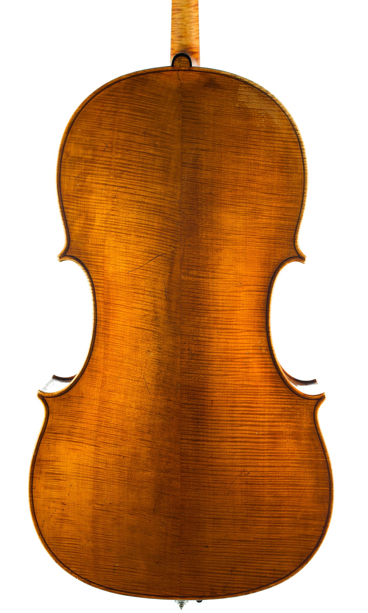 Cello by Thomas Kennedy, London, circa 1810 — back