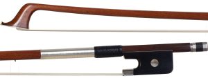 A silver-mounted cello bow by Eugene Cuniot, France, 1915 — head and frog