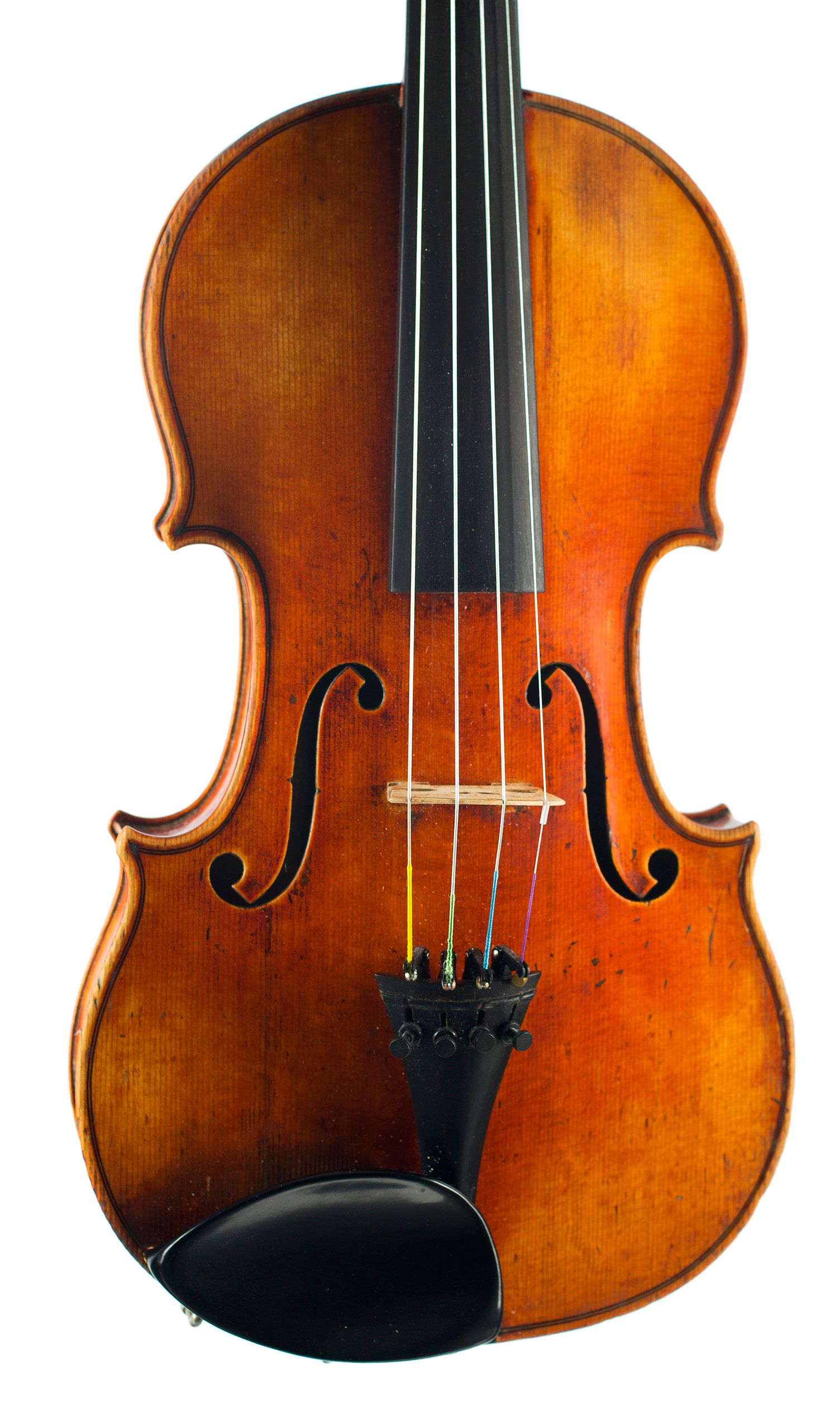 Violin by Honore Derazey, Mirecourt, second half of the 19th Century — angled view, 10°
