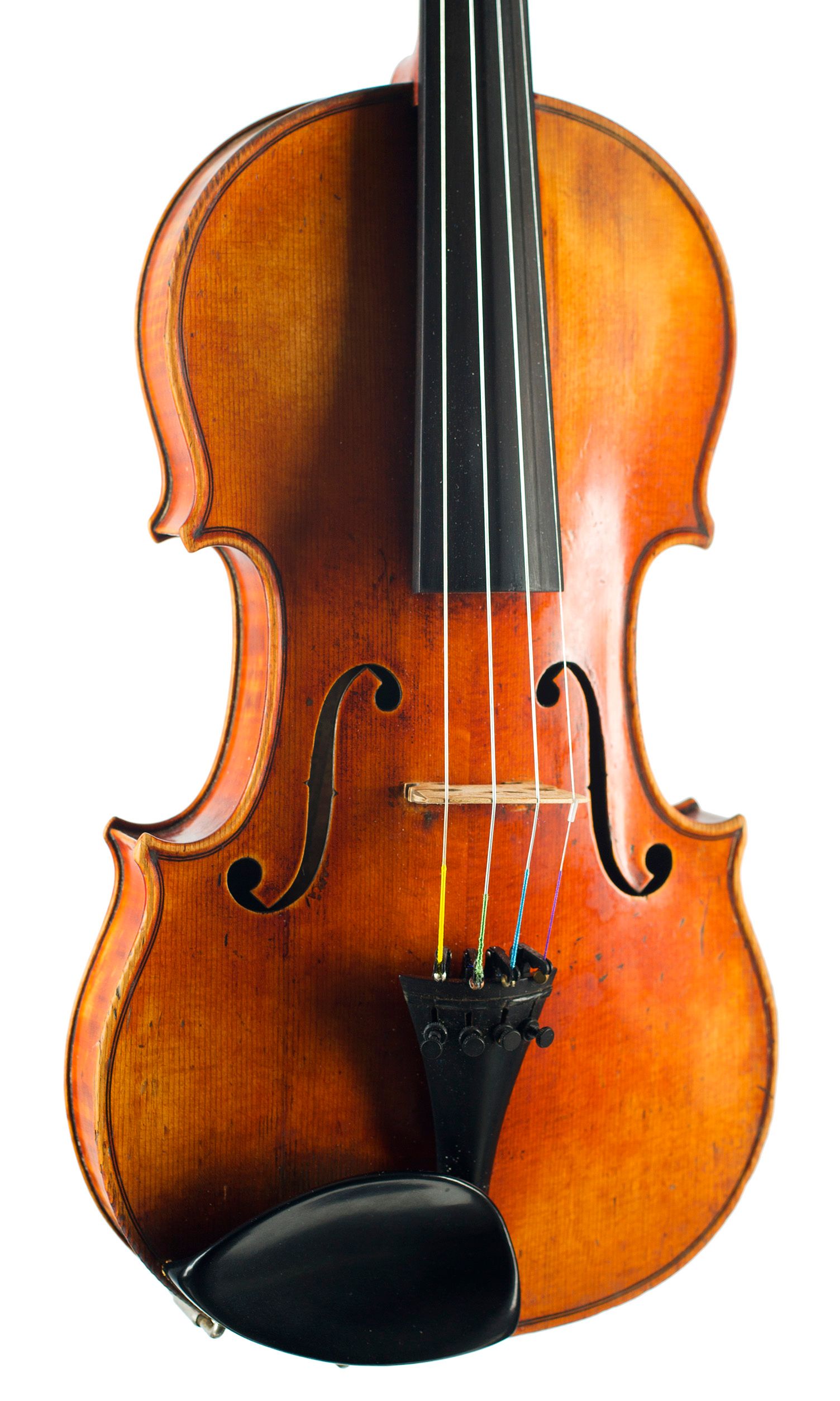Violin by Honore Derazey, Mirecourt, second half of the 19th Century — angled view, 20°