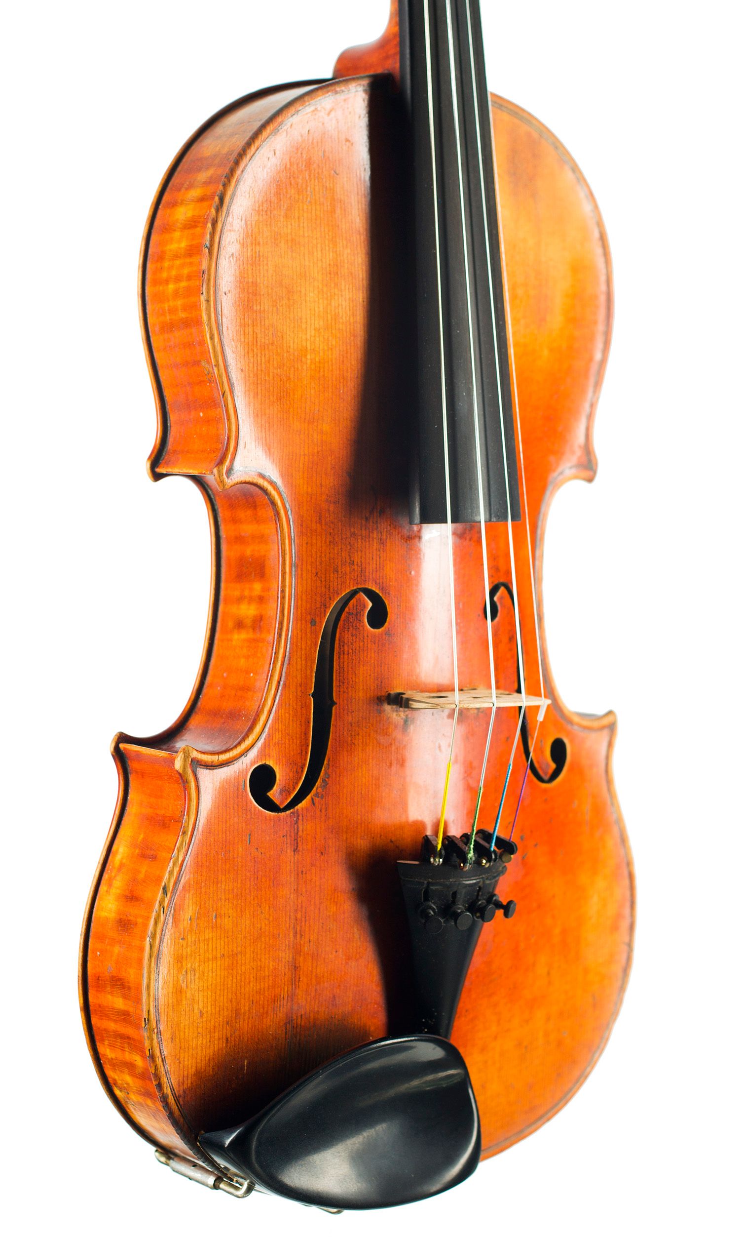 Violin by Honore Derazey, Mirecourt, second half of the 19th Century — angled view, 40°