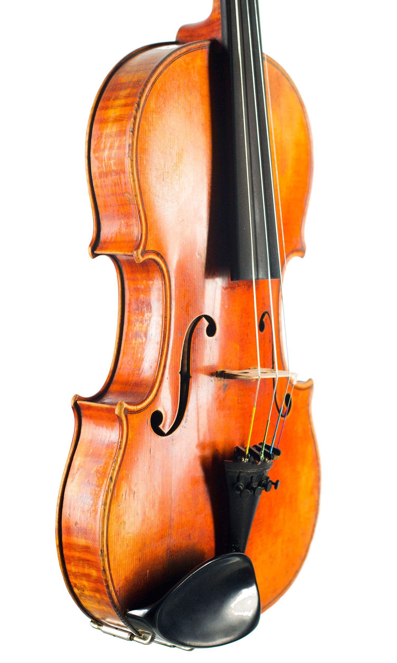 Violin by Honore Derazey, Mirecourt, second half of the 19th Century — angled view, 50°