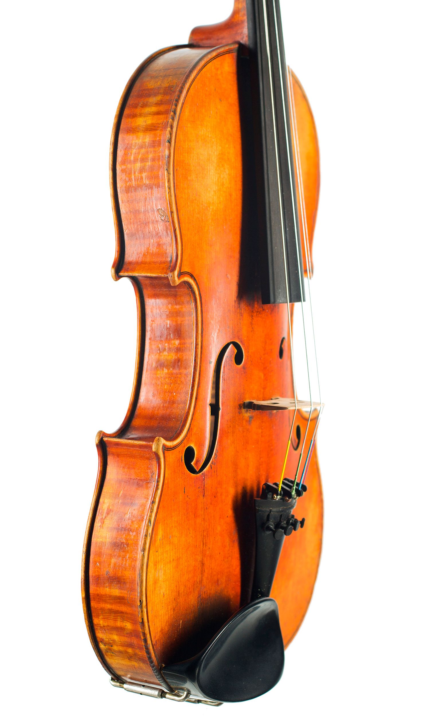 Violin by Honore Derazey, Mirecourt, second half of the 19th Century — angled view, 60°