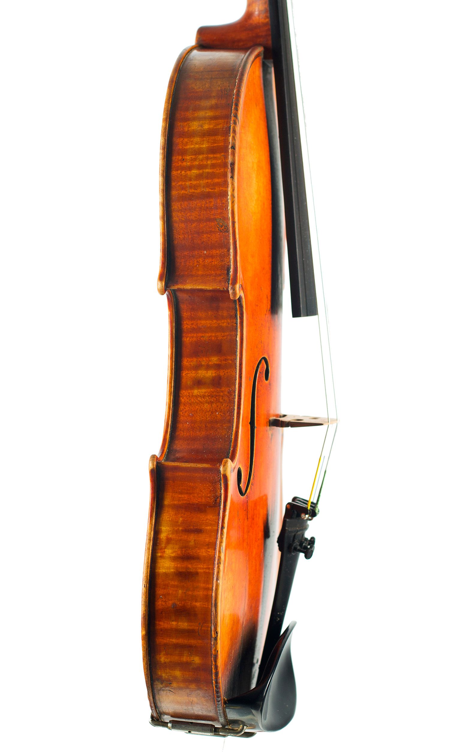 Violin by Honore Derazey, Mirecourt, second half of the 19th Century — angled view, 80°