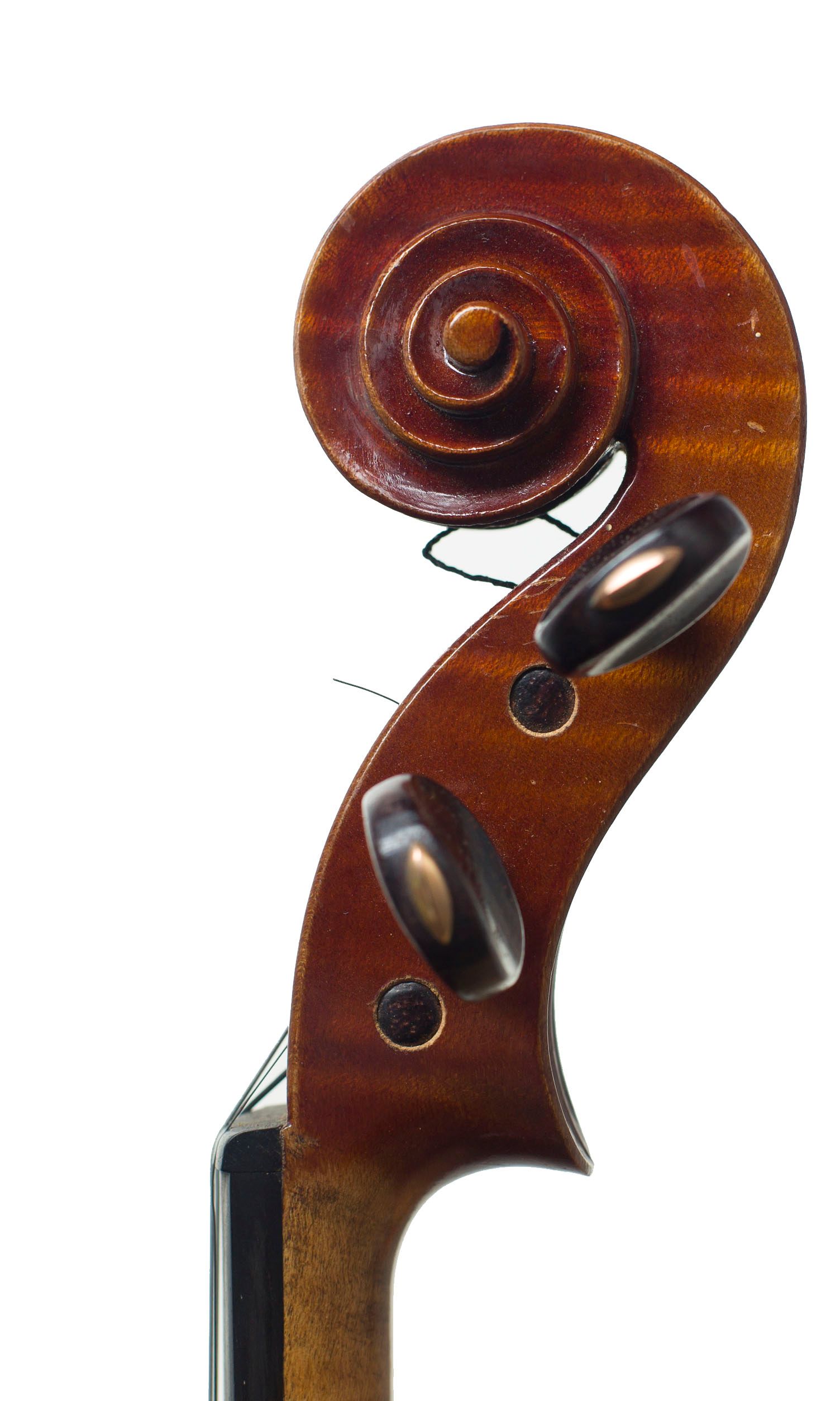 Violin by Ch. J. B. Collin-Mezin (Fils), 1954 — scroll
