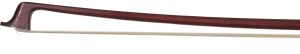 A silver-mounted violin bow by Roy Collins, England — head and frog