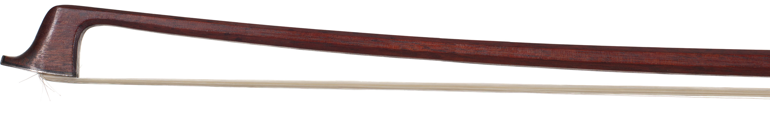 A silver-mounted violin bow by Roy Collins, England — head