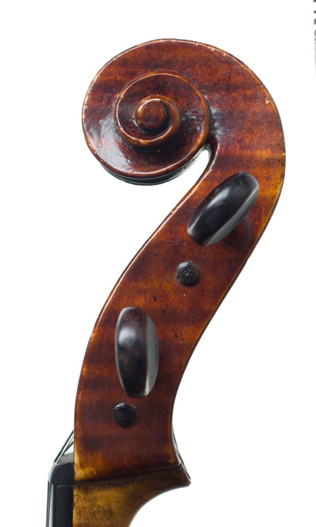 Viola by Clifford A. Hoing, High Wycombe, 1959 — scroll