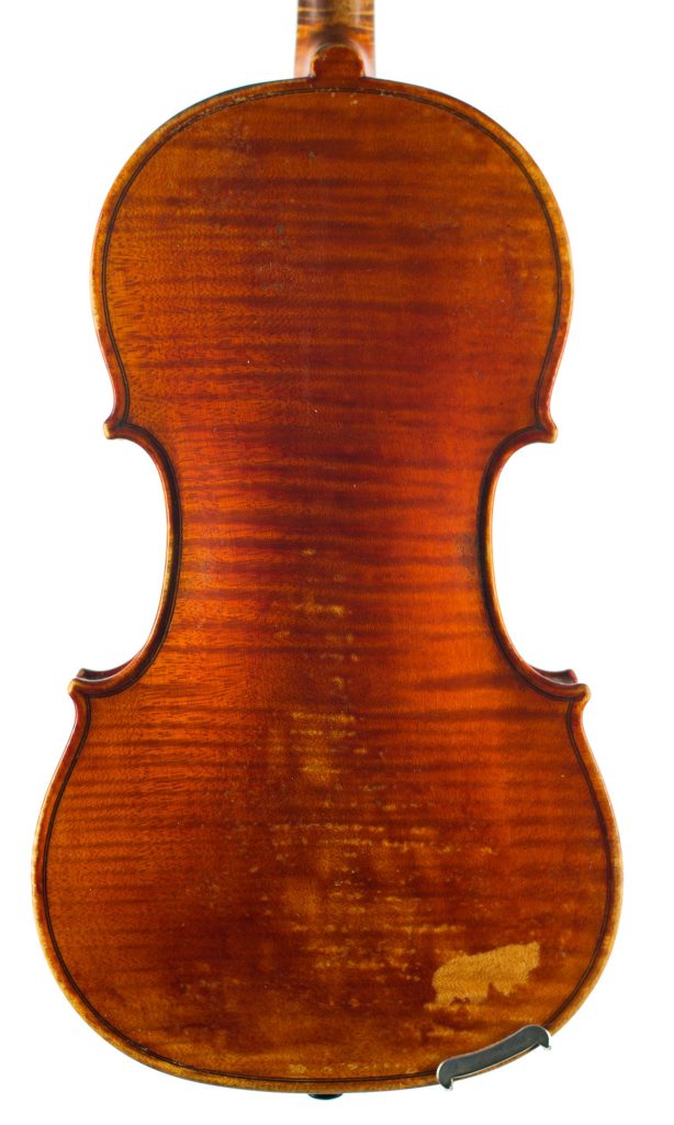 Violin by Leon Victor Mougenot, Mirecourt, circa 1890 — back