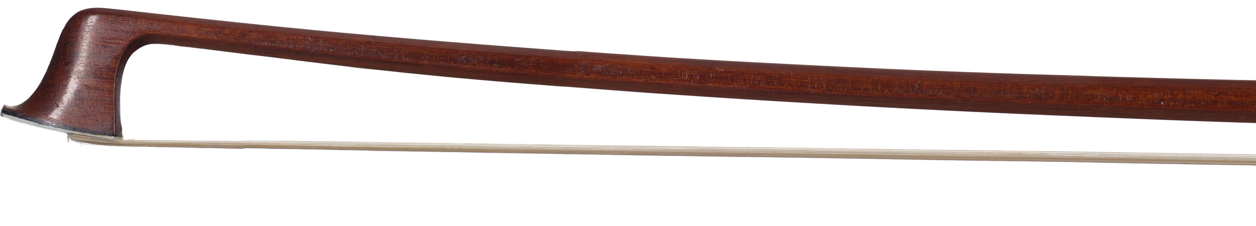 A silver-mounted violin bow by Otto Schüller, Bad Brambach, 20th Century — head