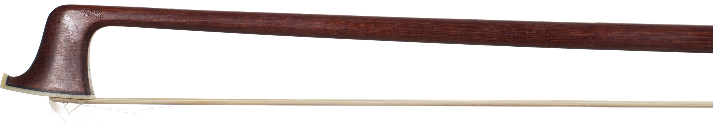 A gold-mounted violin bow by Richard Grünke, Germany — head
