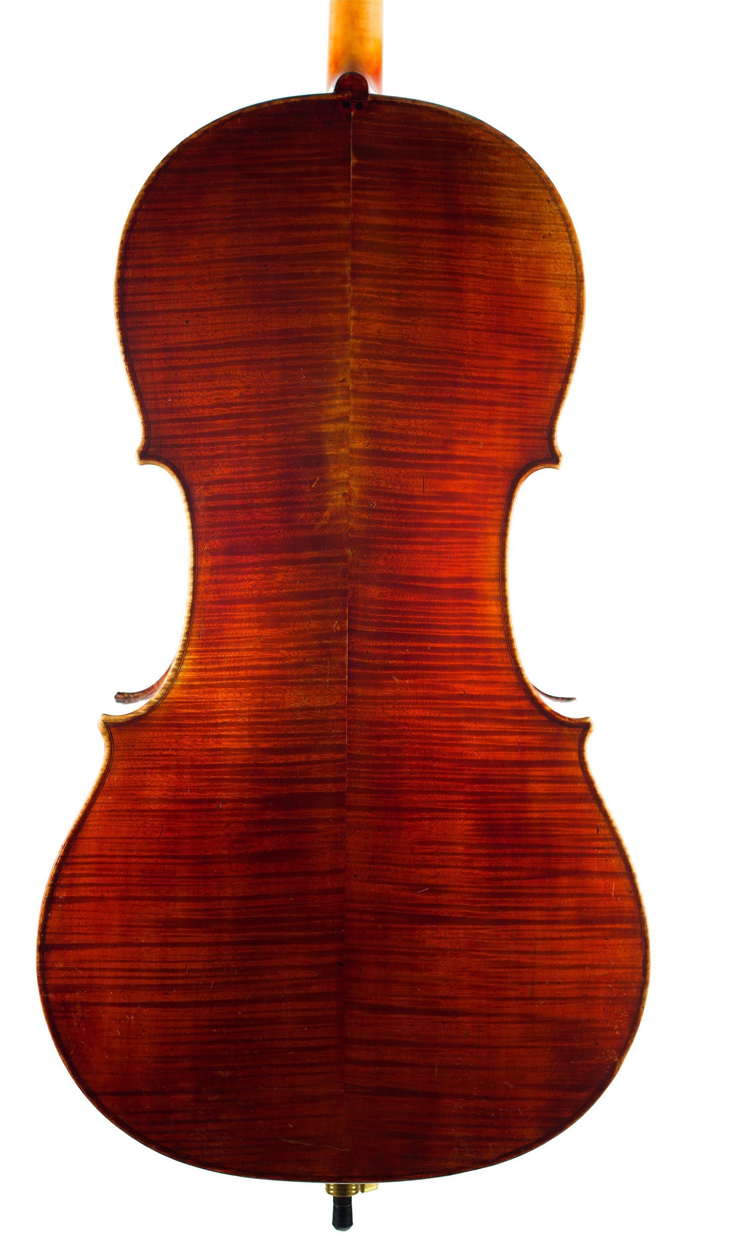 Cello by Louis Noebe, Homburg, 1882 — back