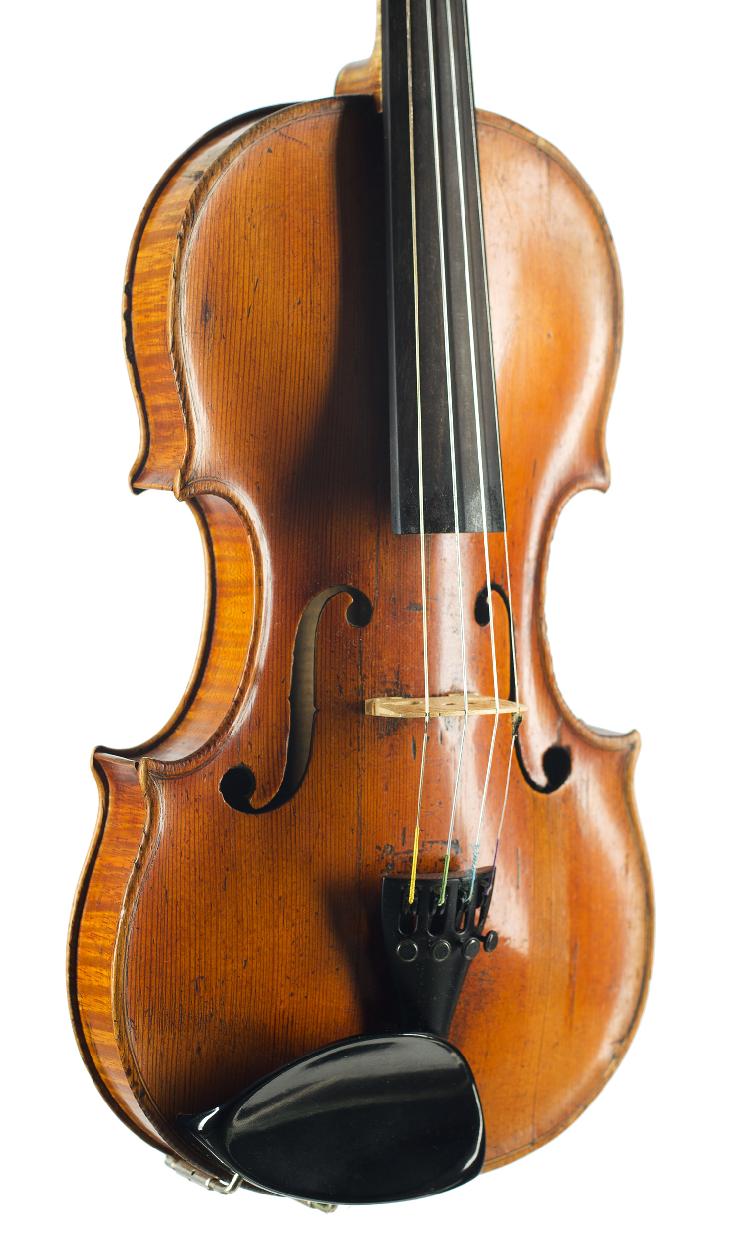 A violin by John Betts, London, circa 1810 — angled view, 30°
