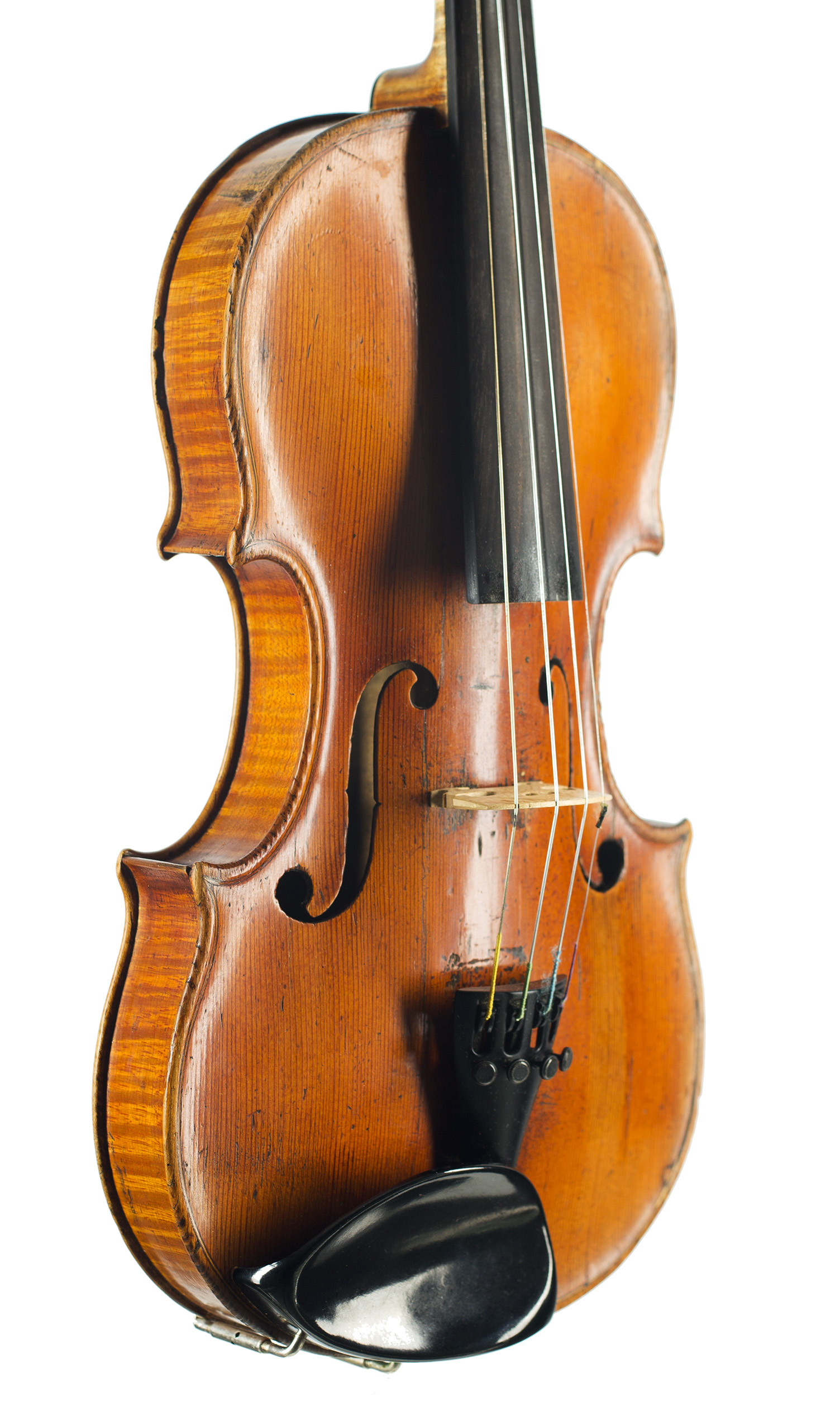 A violin by John Betts, London, circa 1810 — angled view, 40°