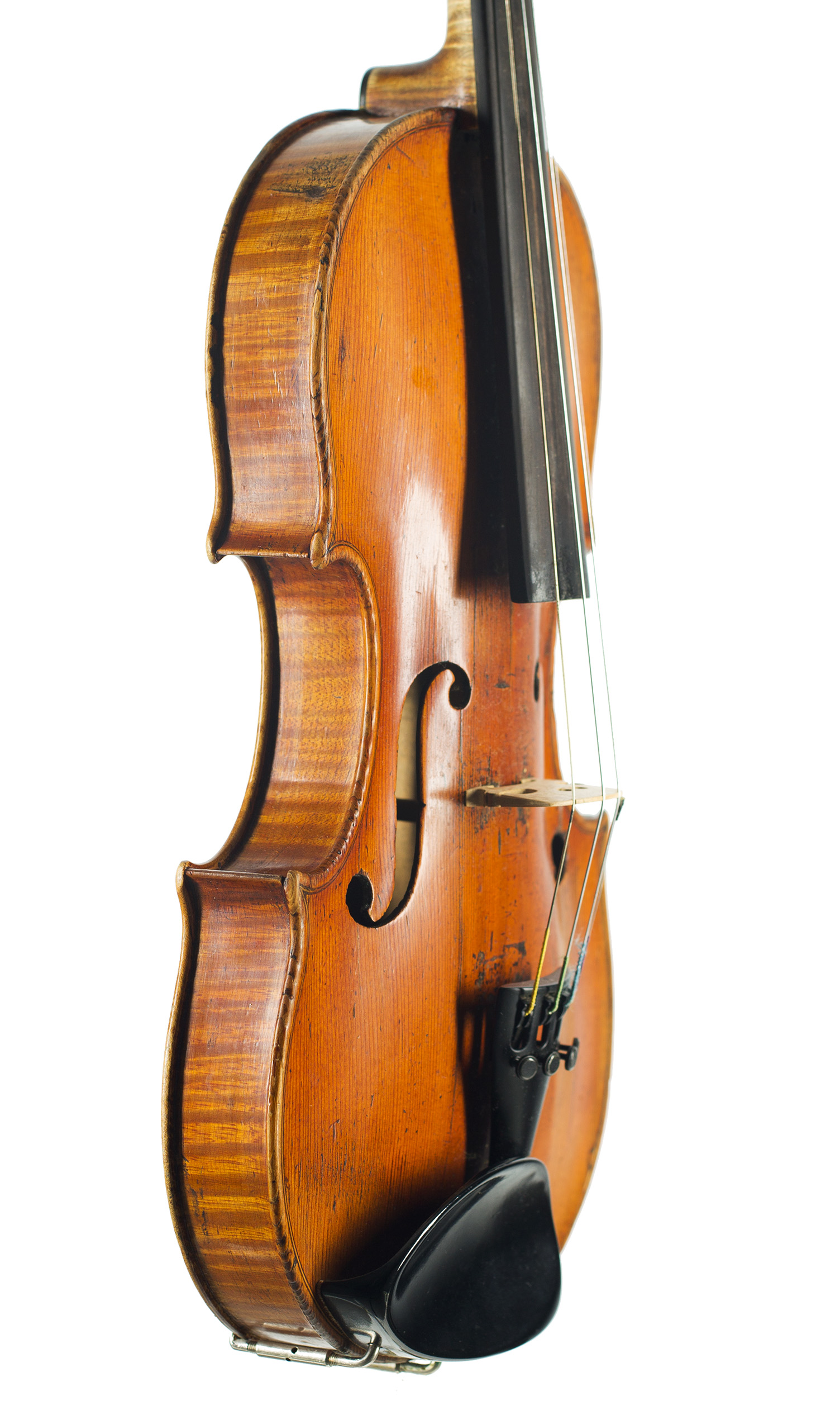 A violin by John Betts, London, circa 1810 — angled view, 60°
