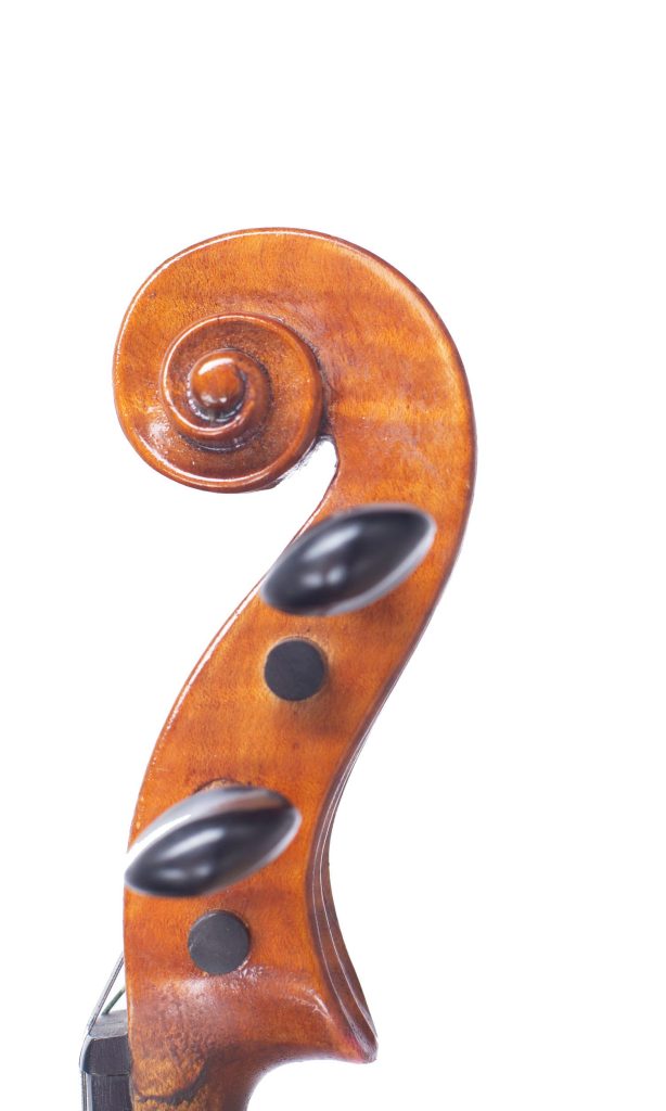 Violin by George Mackay, Aberdeen, circa 1900 — scroll