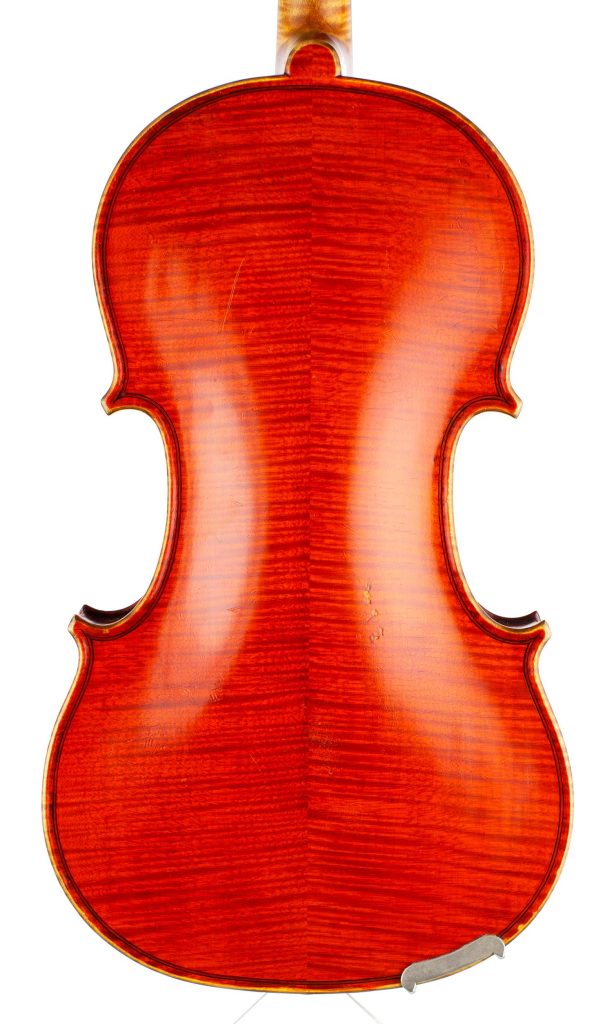 Violin by L. P. Balmforth, Leeds, 1915 — back