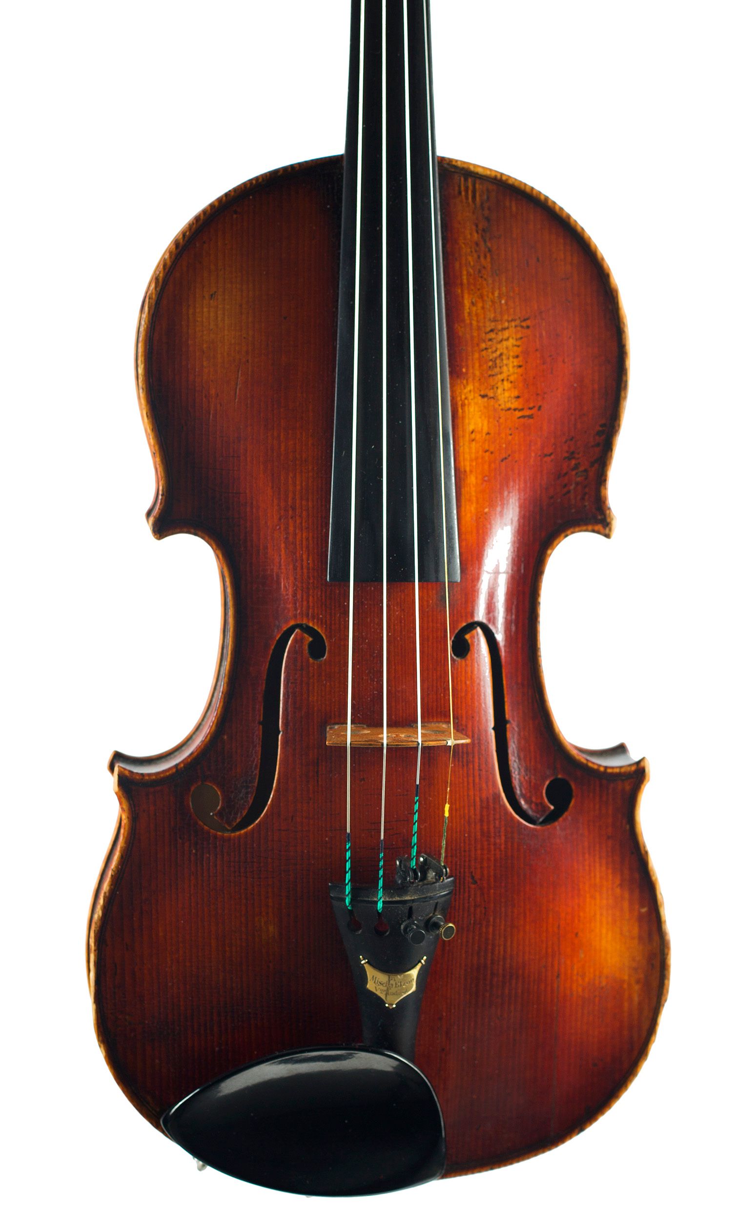Violin, Workshop of Charles Enel, Paris, 1922 — angled view, 10°
