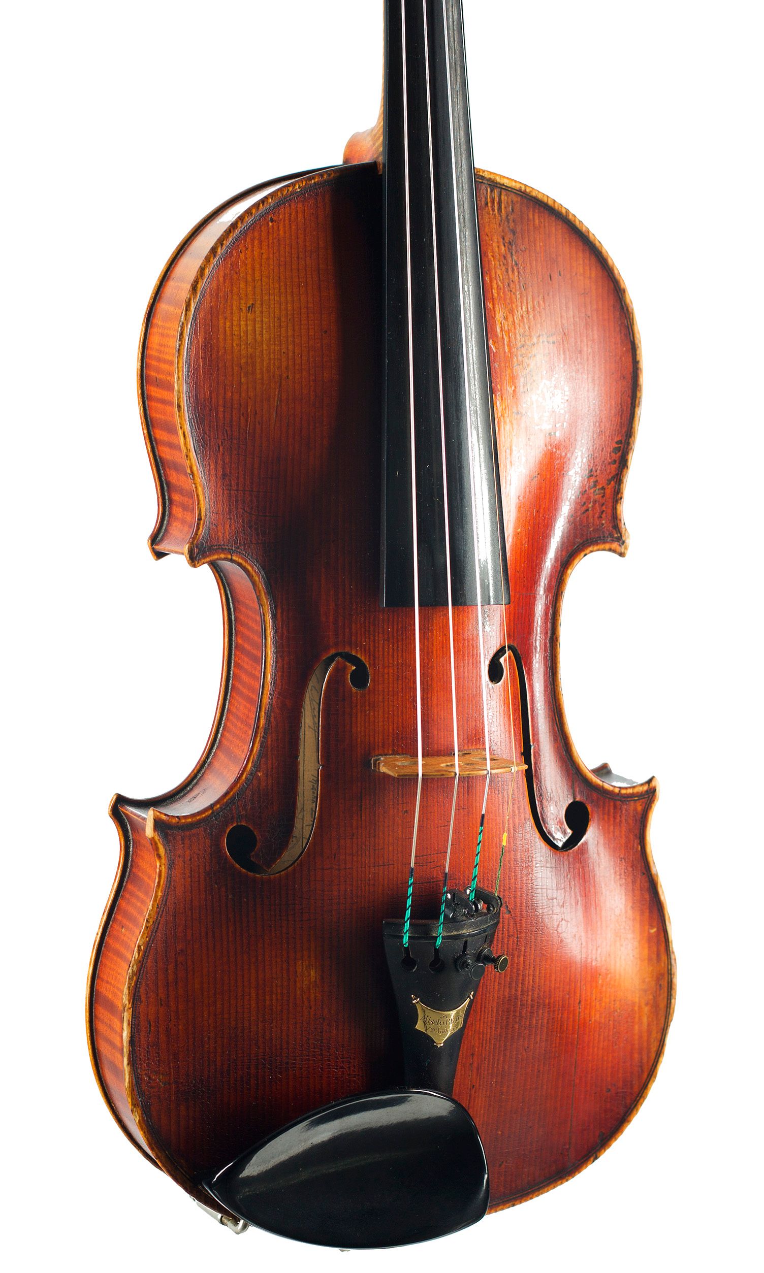 Violin, Workshop of Charles Enel, Paris, 1922 — angled view, 20°