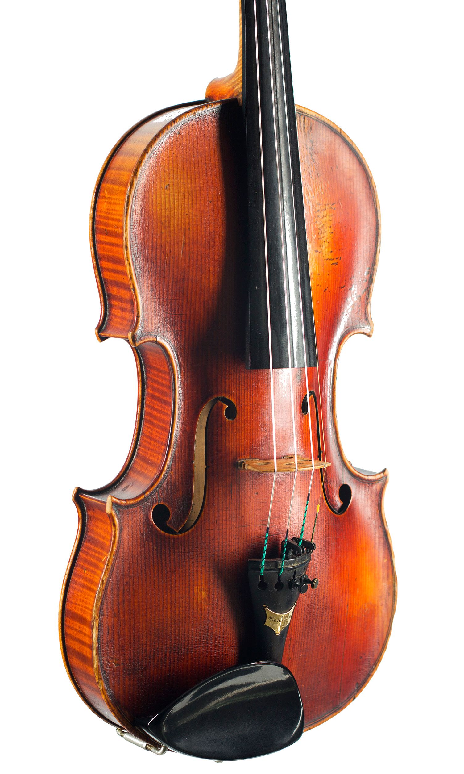 Violin, Workshop of Charles Enel, Paris, 1922 — angled view, 30°