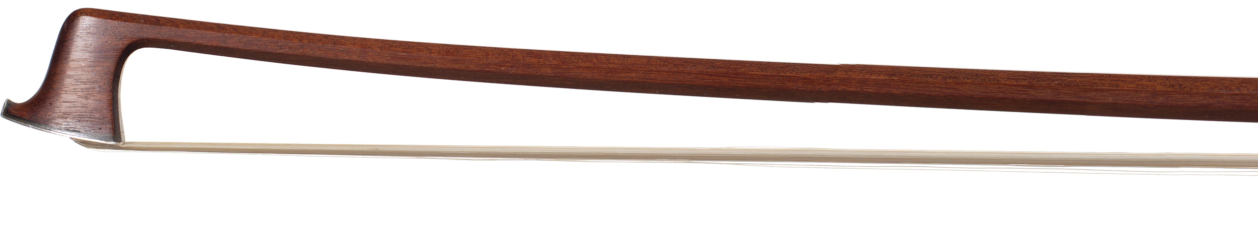 A silver-mounted violin bow by Garner Wilson — head