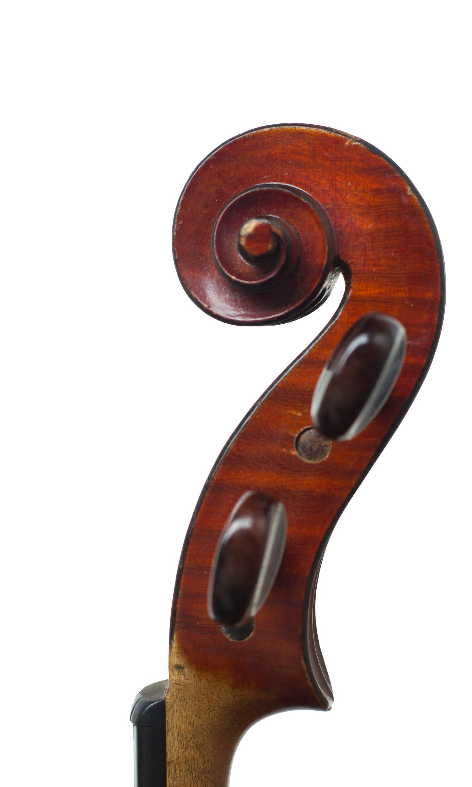 Violin by Ch. J. B. Collin-Mezin Fils, Mirecourt, 1926 — scroll