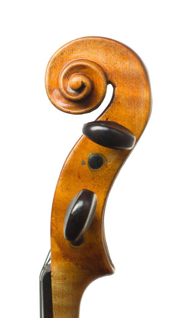 Violin by Nicola Gagliano, Naples, circa 1775 — scroll