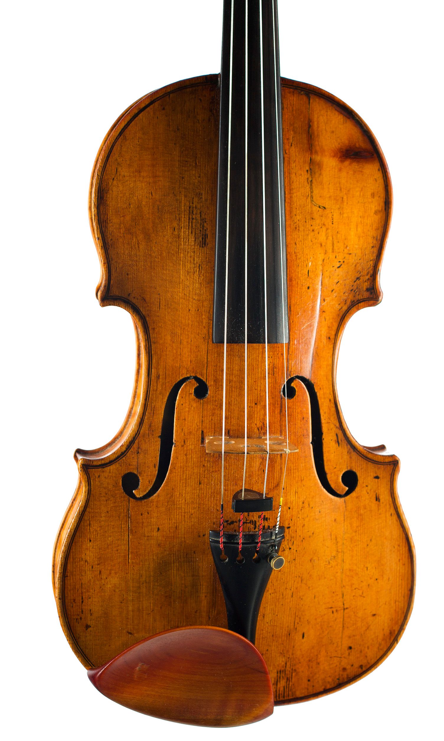 Violin by Nicola Gagliano, Naples, circa 1775 — angled view, 10°