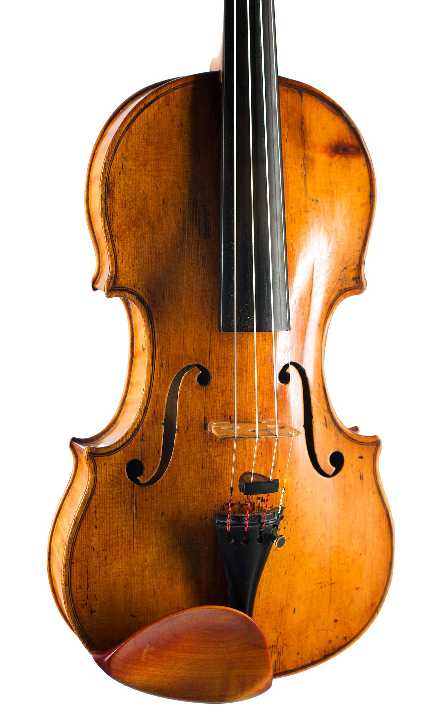 Violin by Nicola Gagliano, Naples, circa 1775 — angled view, 20°