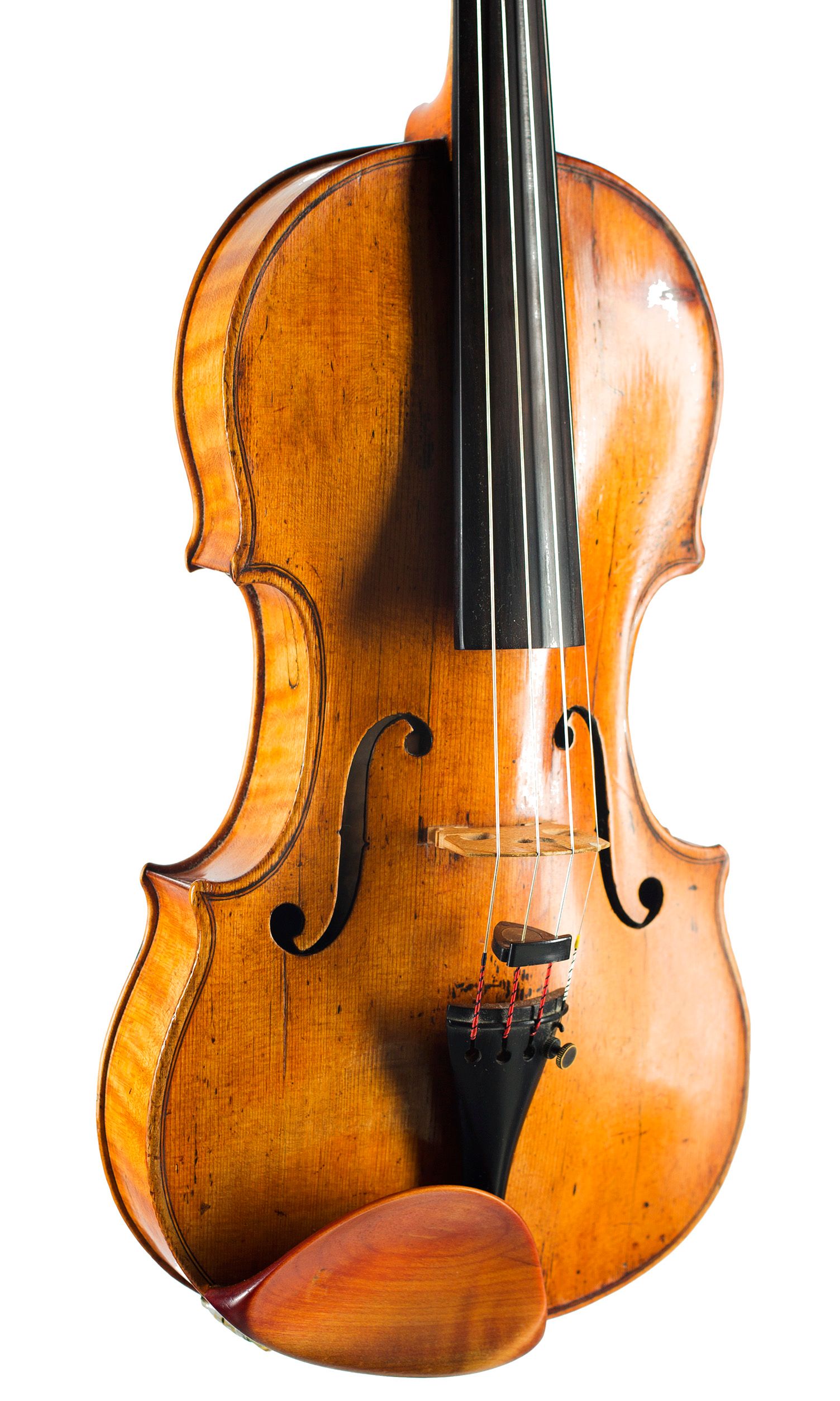 Violin by Nicola Gagliano, Naples, circa 1775 — angled view, 30°