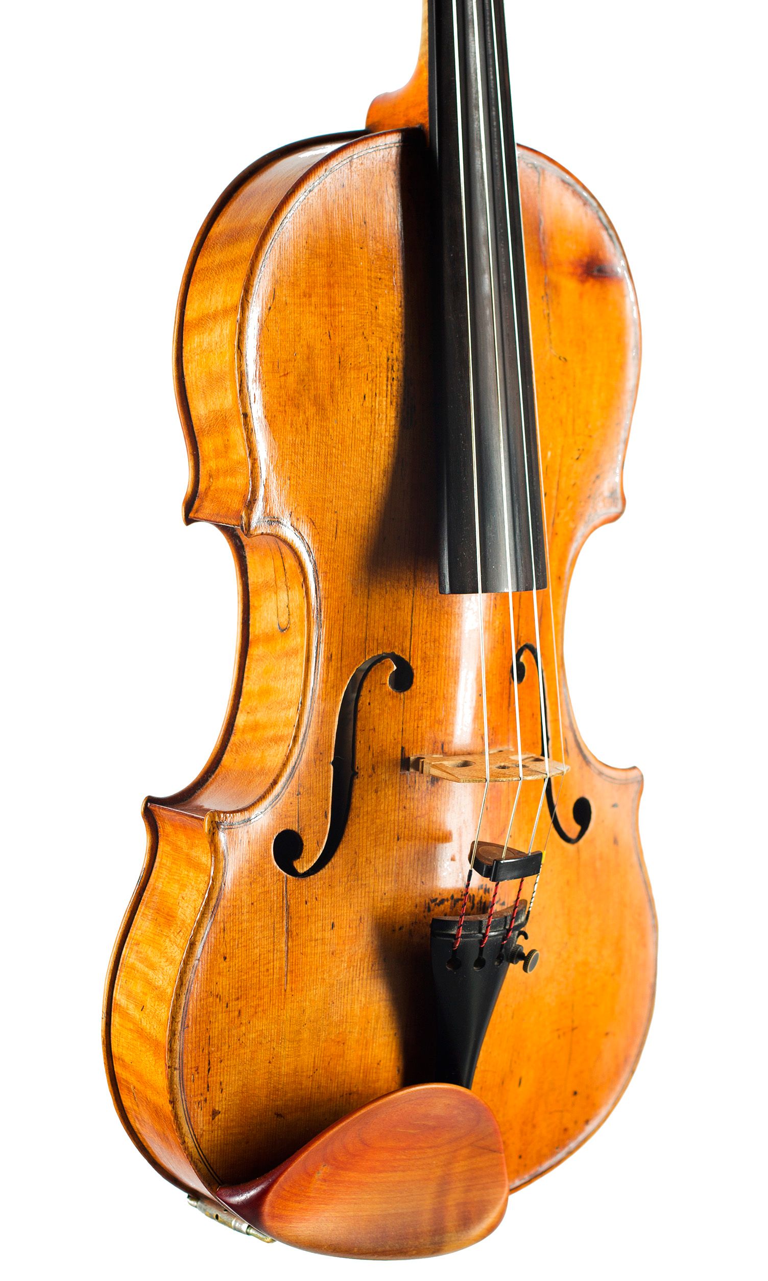 Violin by Nicola Gagliano, Naples, circa 1775 — angled view, 40°