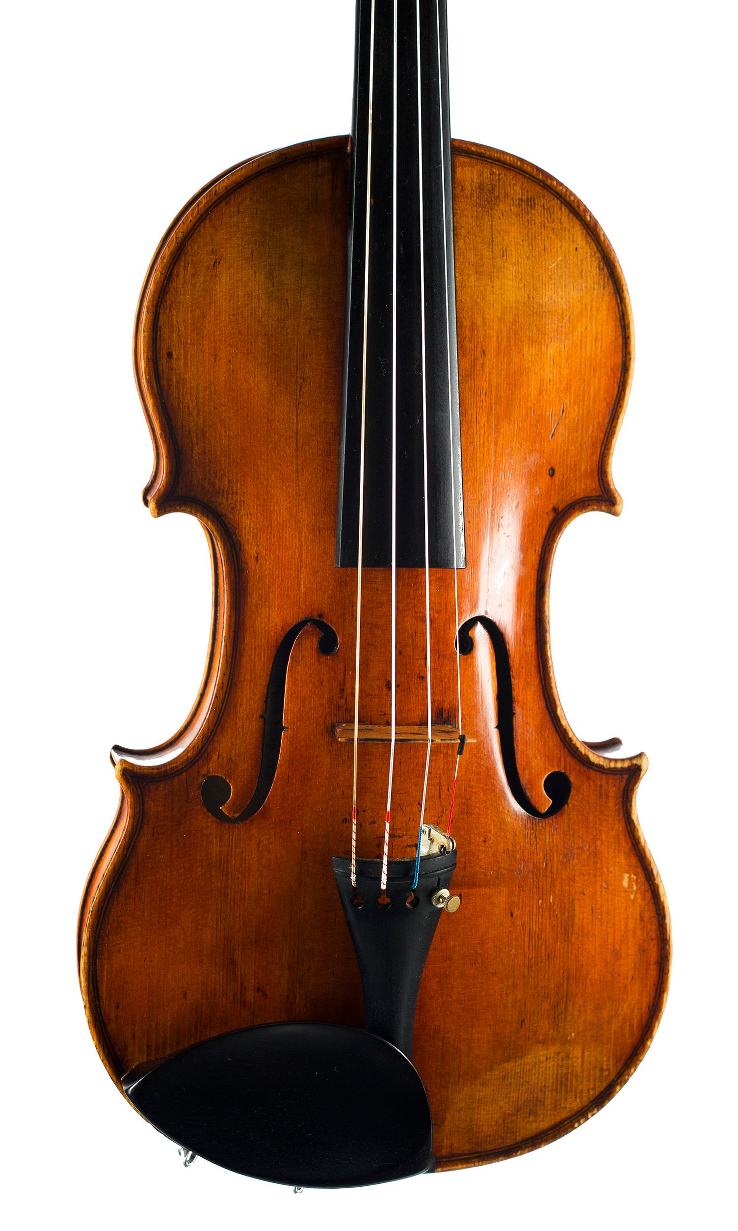 Violin by Ferdinando Gagliano, Naples, 1771 — angled view, 10°