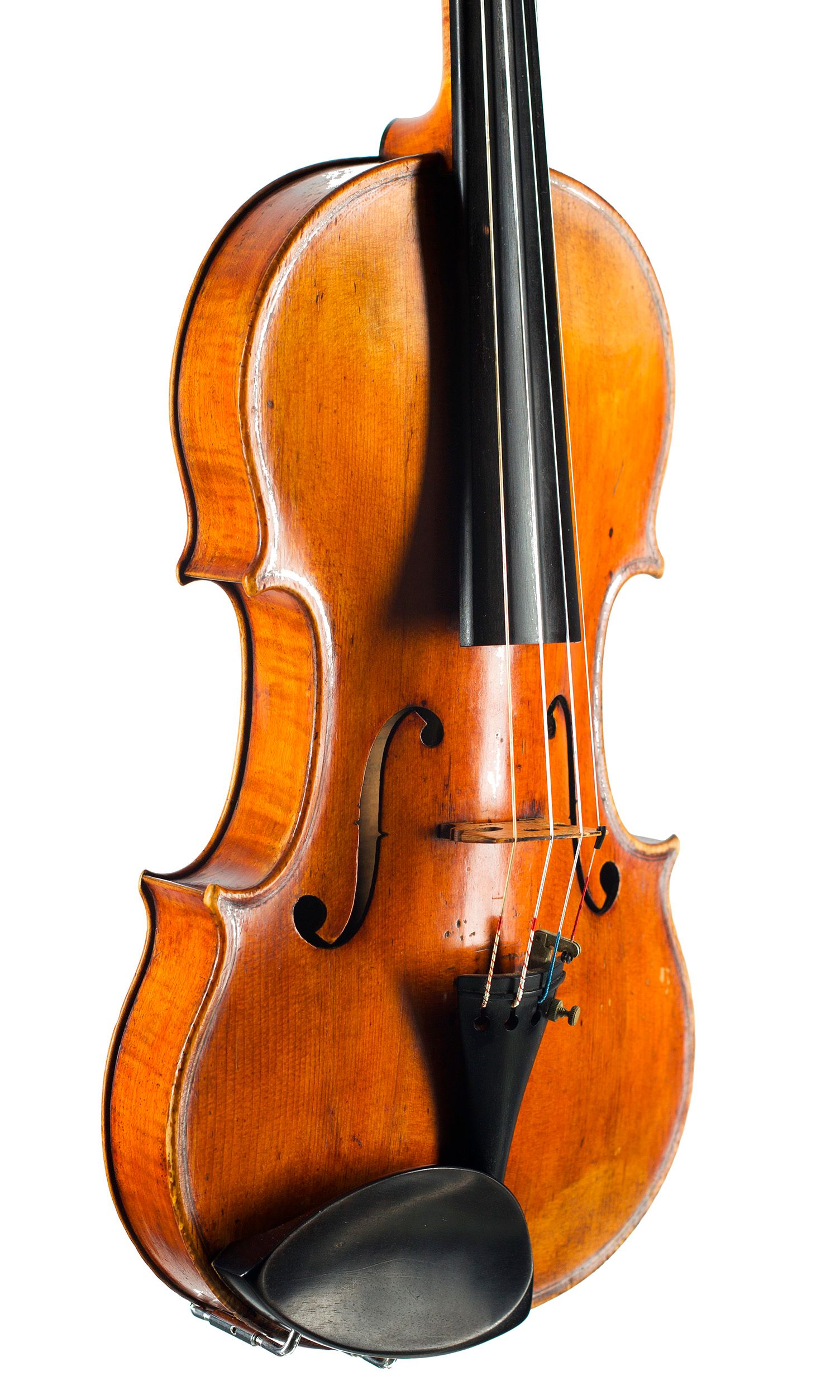 Violin by Ferdinando Gagliano, Naples, 1771 — angled view, 40°