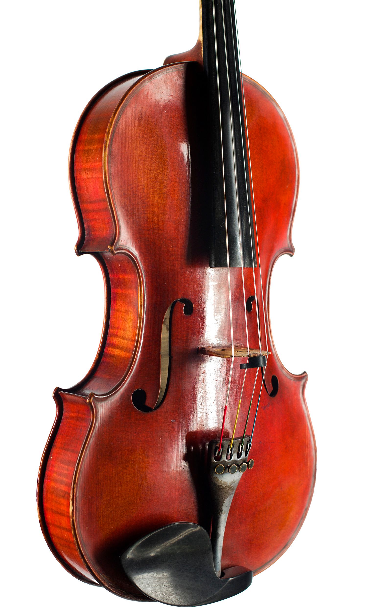 Viola, Workshop of E. Voigt, England, 1953 — angled view, 40°