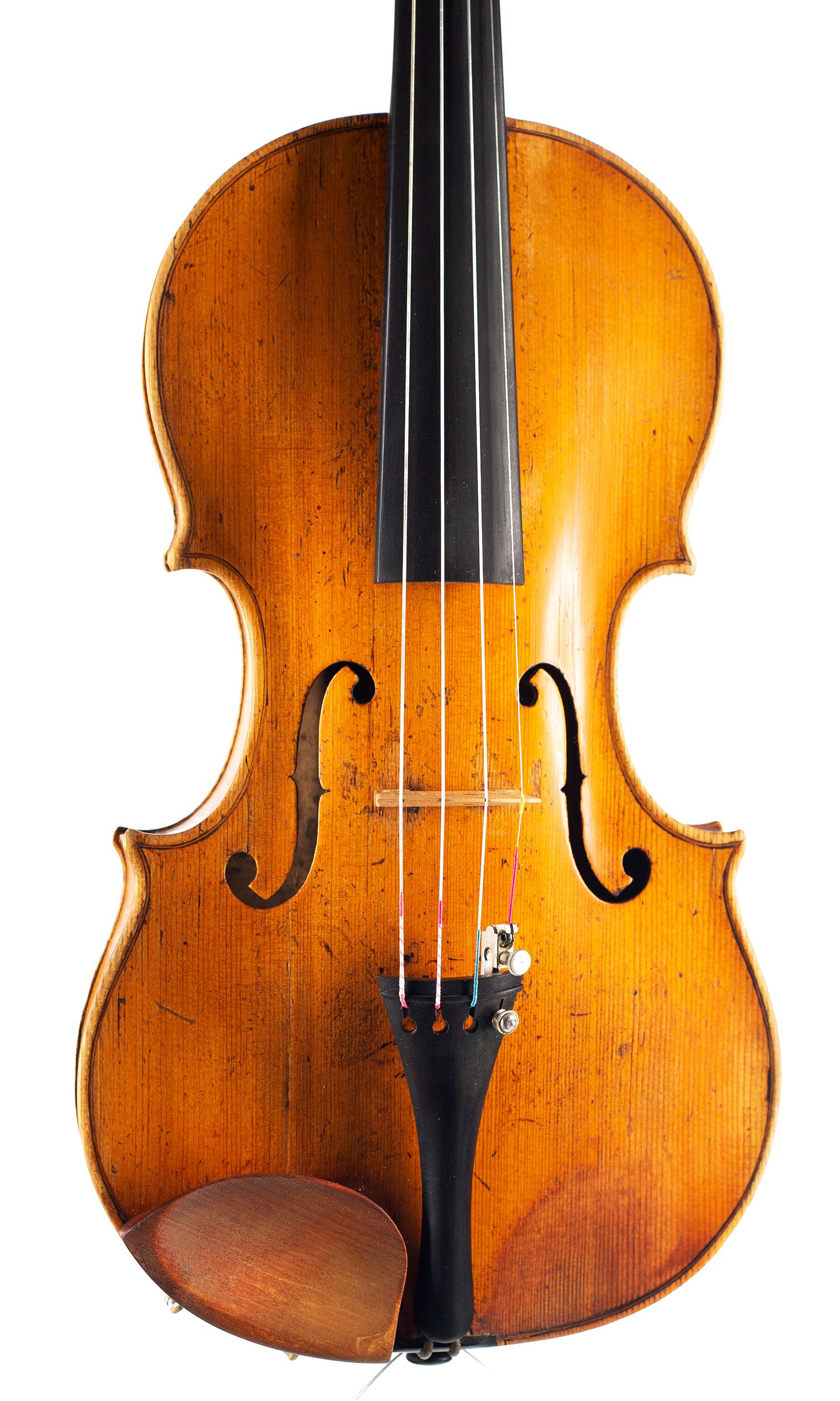 Violin by Carlo Antonio Testore, Milan, circa 1725 — angled view, 10°