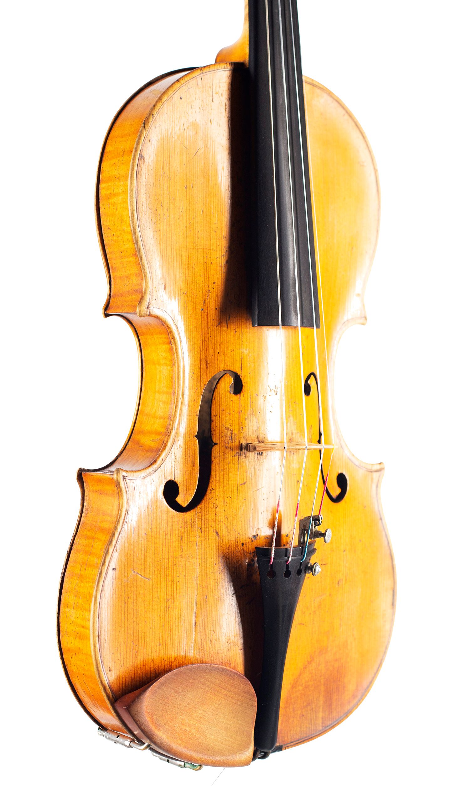 Violin by Carlo Antonio Testore, Milan, circa 1725 — angled view, 40°