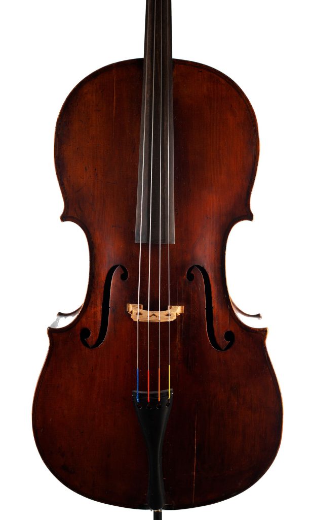 Cello by Anton Kessel, Reitenfeld, circa 1910 — front
