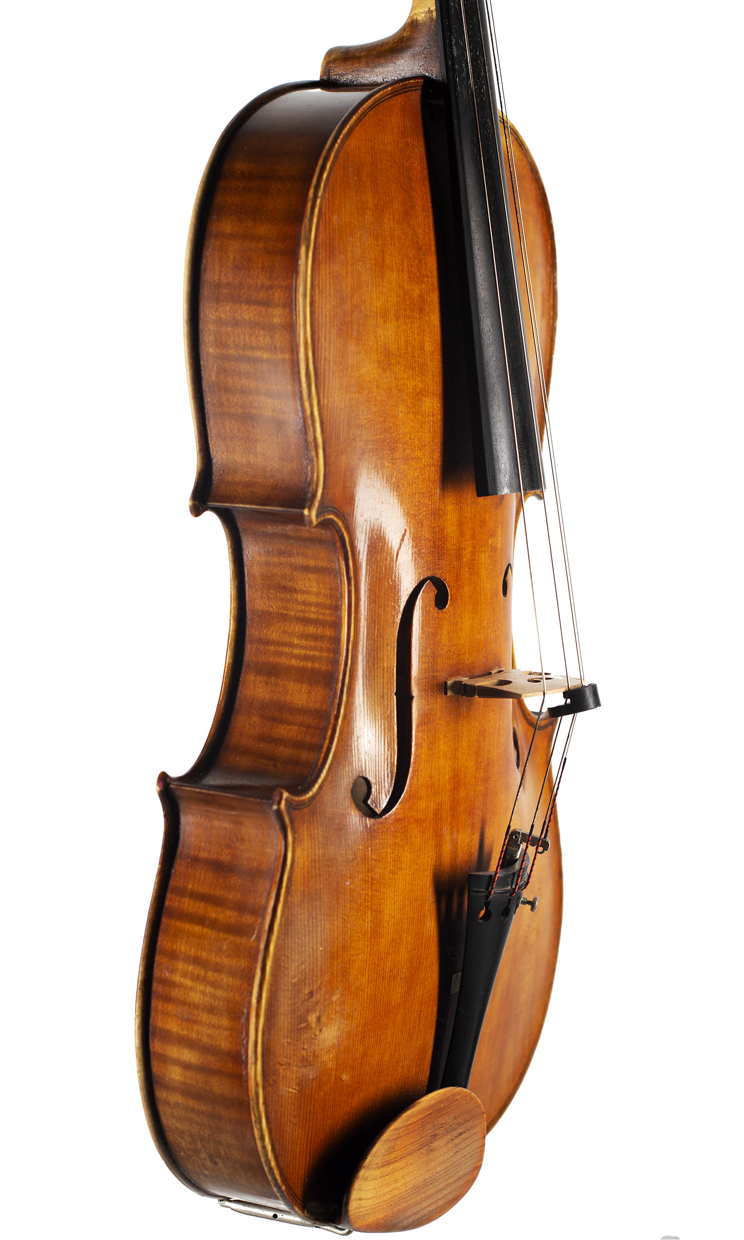 A viola by Victor Baston, Southall, 1948 — angled view, 60°